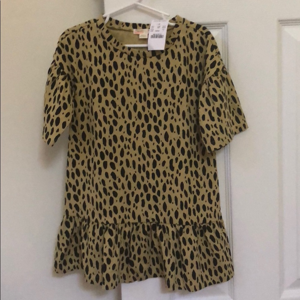 Crewcuts leopard print dress NWT - kids